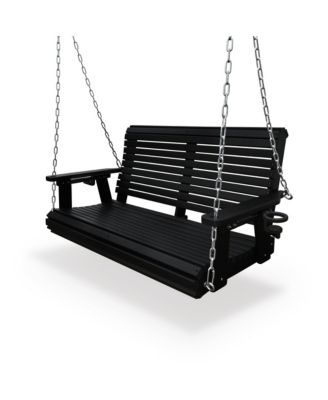 2-Seater 4 FT HDPE Porch Swing, Ultra Weather-Resistant, Heavy Duty 1200 LBS, for Outdoor Patio Garden Yard