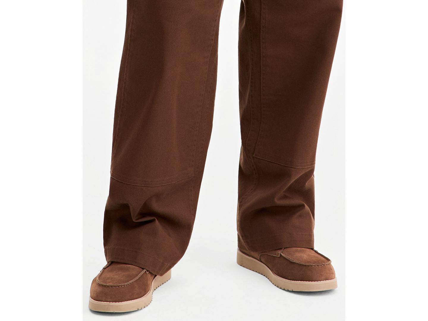 Мужские брюки Mode of One Baggy Tapered Work Pants, цвет: Шоколадный — фото 5