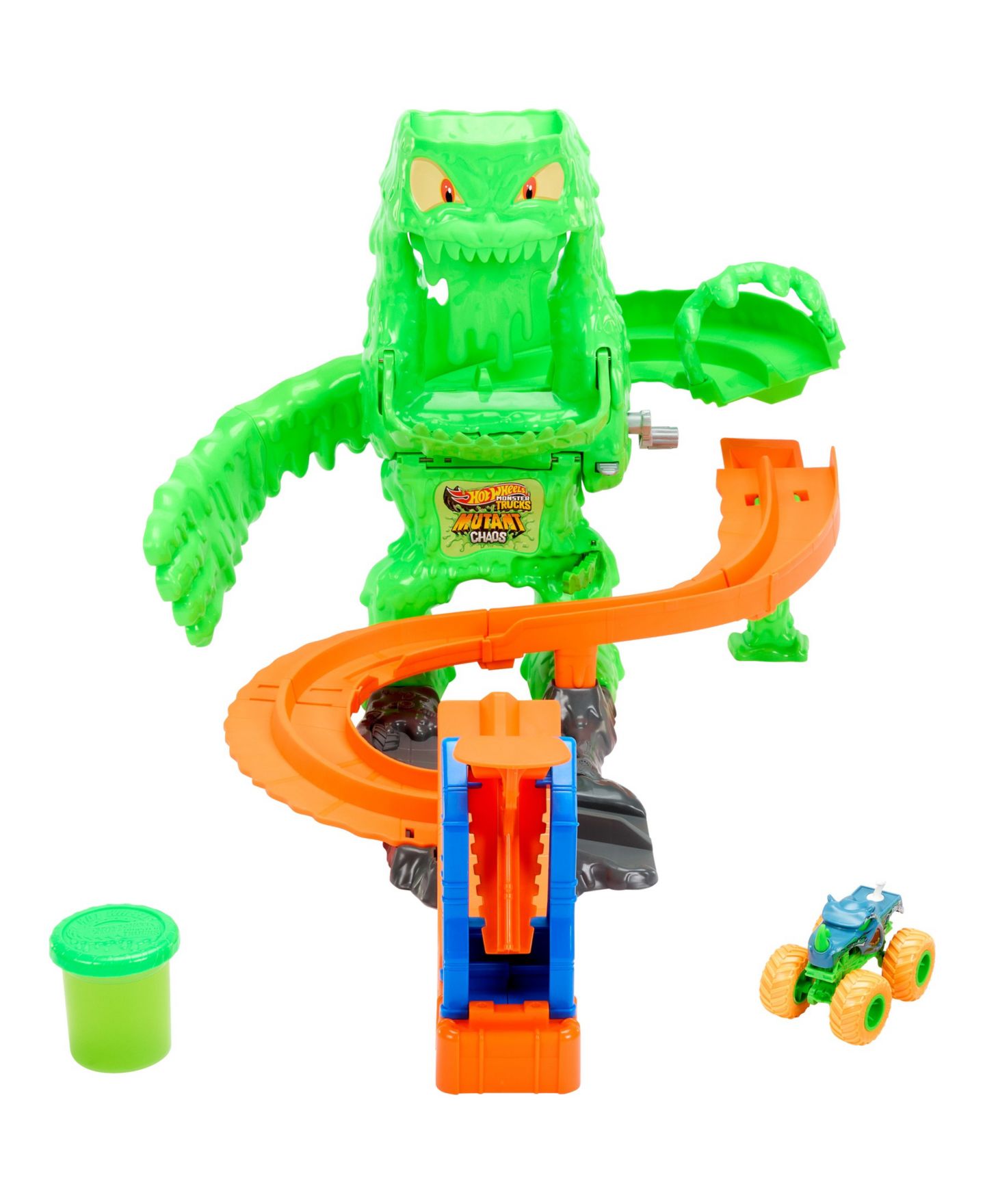 Игровой набор Hot Wheels Mutant Monster Takedown со слаймом, масштаб 1:64 — фото 5