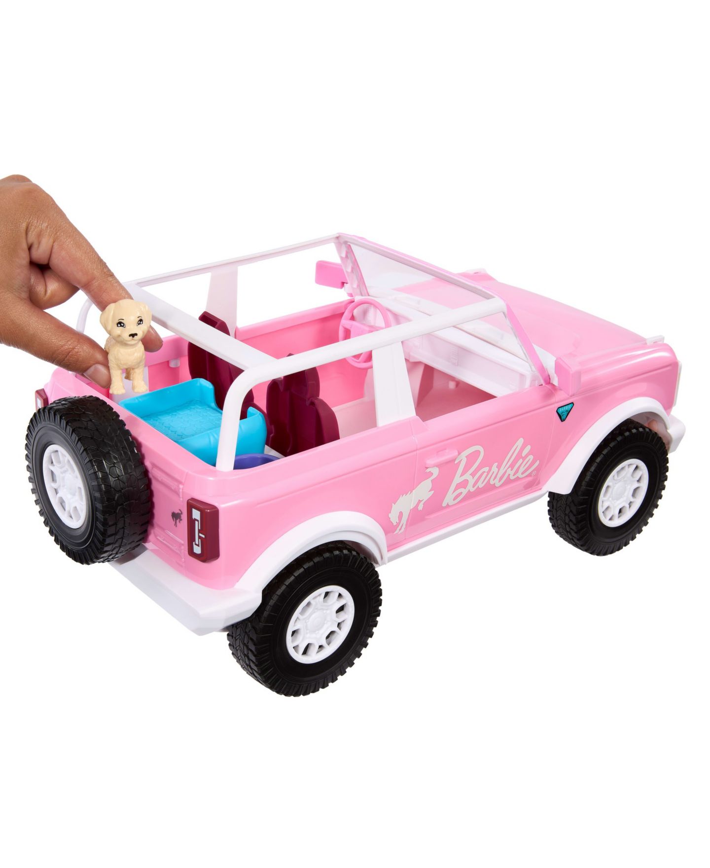 Детская игрушка Hot Wheels Barbie Ford Bronco Battery-Powered Remote-Control Toy Car — фото 2