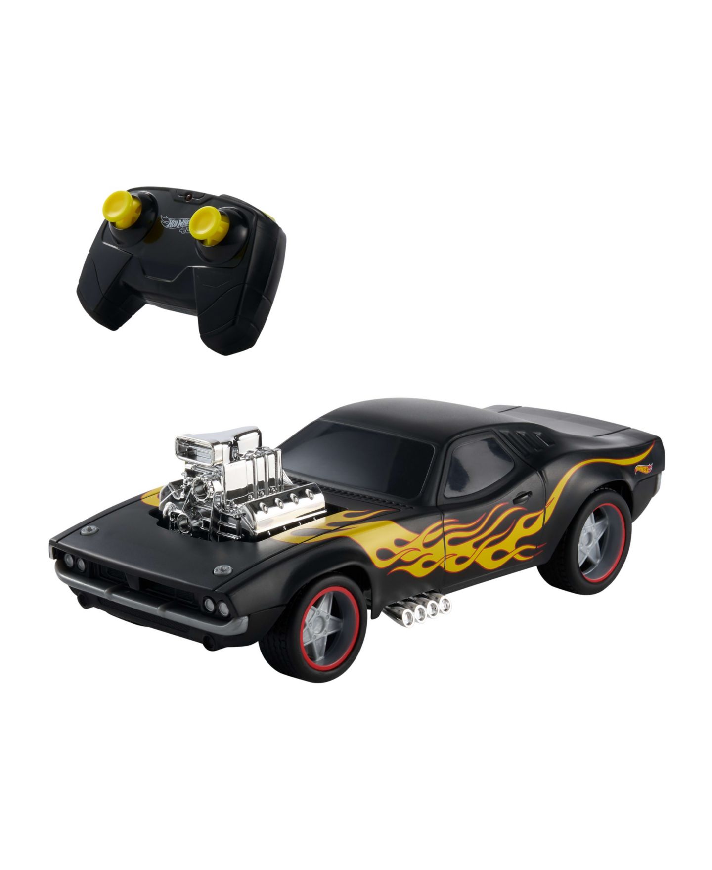 Детская игрушка Hot Wheels 1:16 Scale Rodger Dodger Remote-Control Toy Car with Booster Button — фото 1