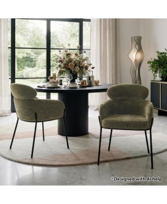 Modern Upholstered Dining Chair Set of 2