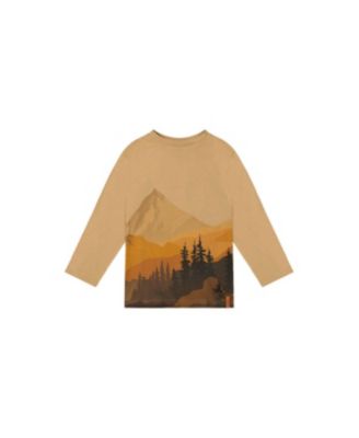 Toddler Boys Long Sleeve Organic Cotton T-Shirt