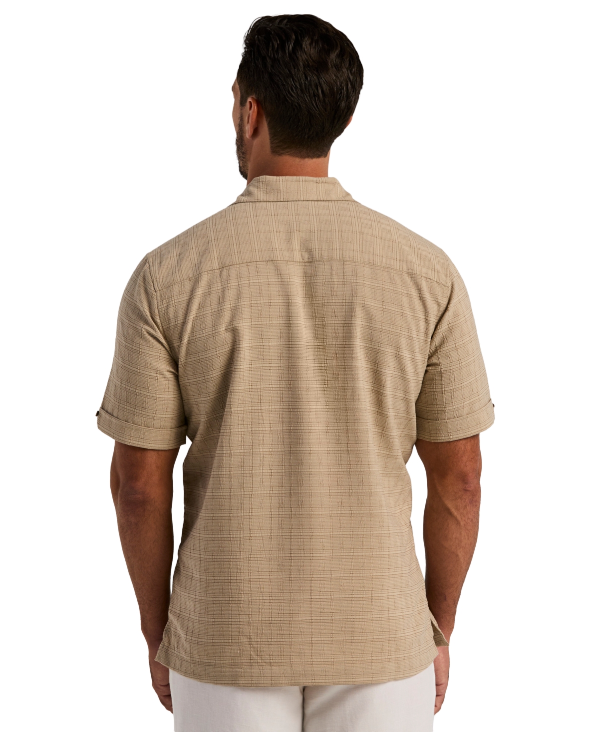 Cubavera Men's Seersucker Windowpane Shirt