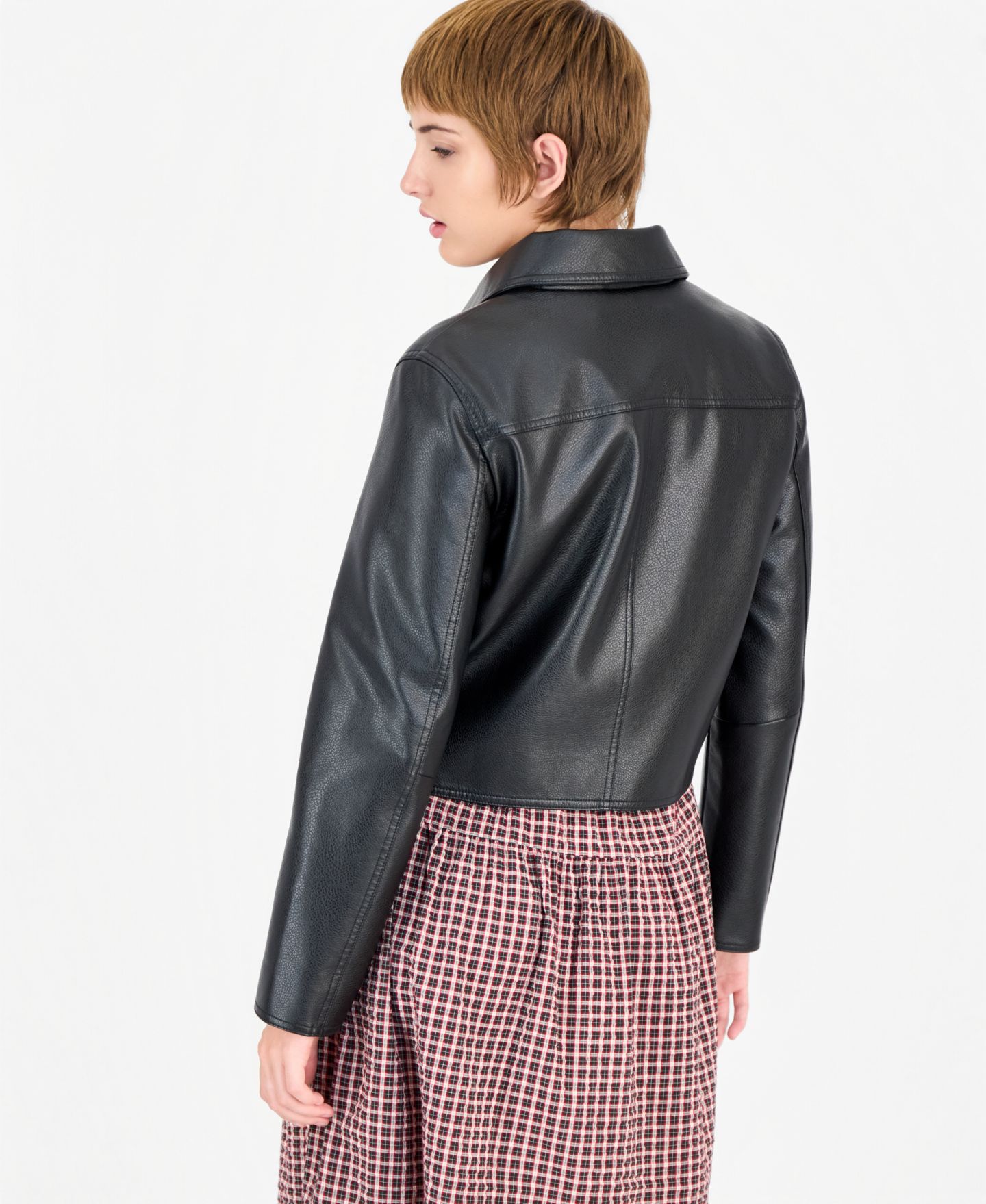 Женская куртка Levi's Laydown Collar Cropped Snap, цвет: Чёрный — фото 3