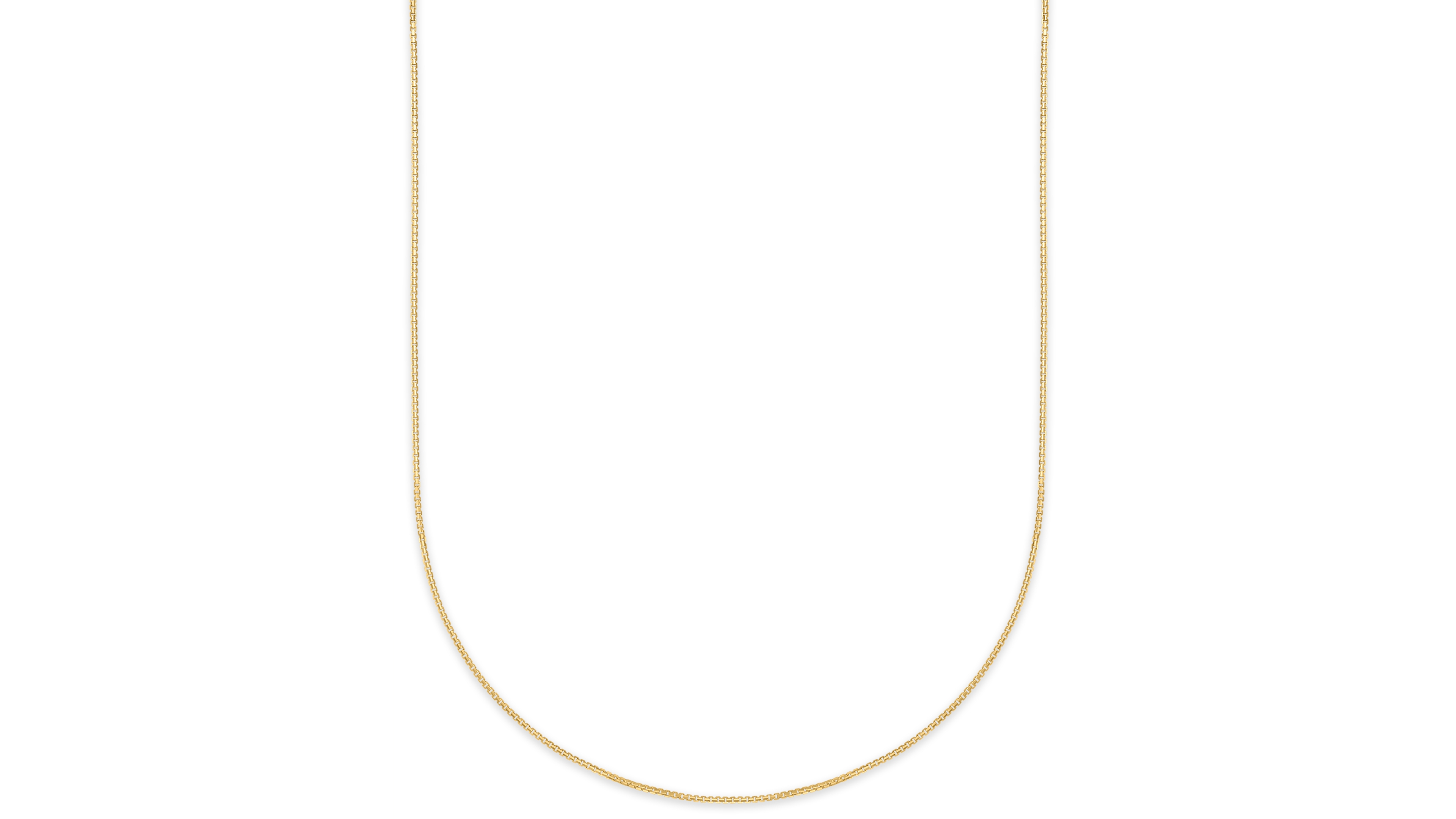 Macy's Diamond-Cut Box Chain Necklace in 10k Yellow Gold