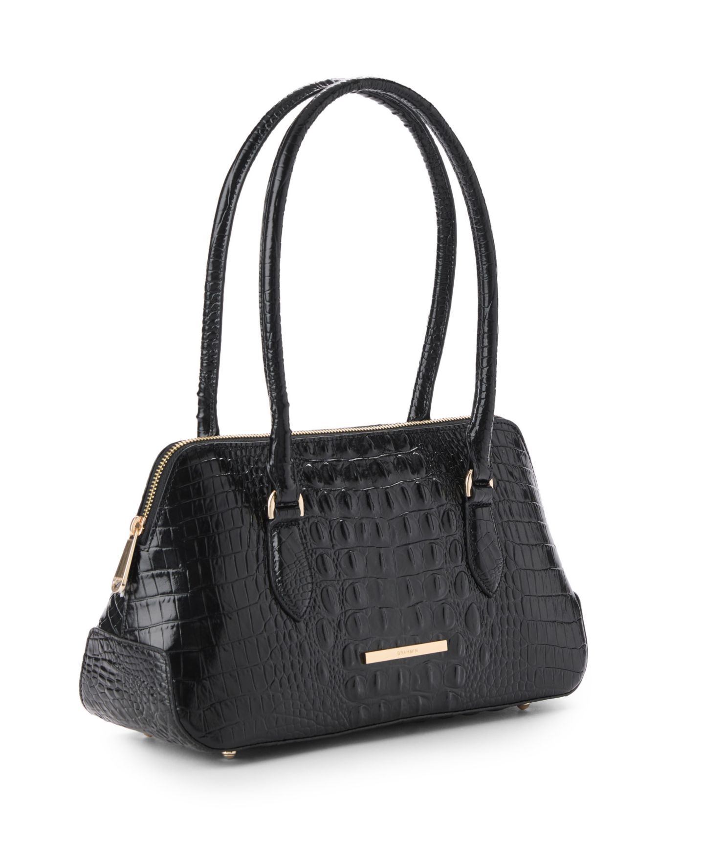 Женская сумка Brahmin Jennifer Melbourne Medium Leather Satchel, цвет: Чёрный — фото 3