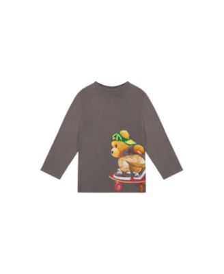 Little and Big Boy 6-12 Long Sleeve Cotton T-Shirt