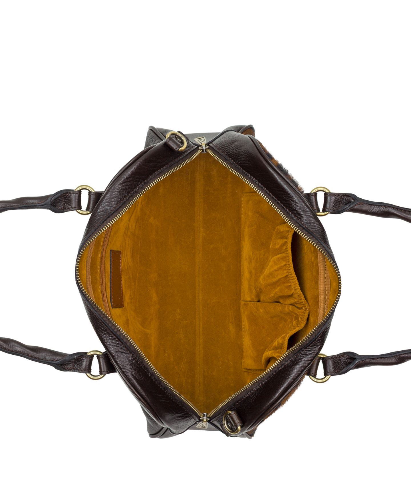 Женская сумка Patricia Nash Pomezia Zipper Large Satchel, цвет: Леопардовый — фото 4