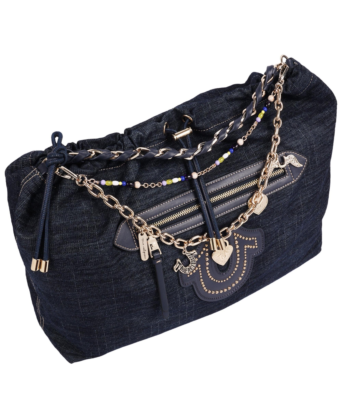 True Religion Women's Vintage Chain Denim Hobo Bag