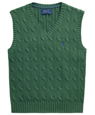 Boys' 2T-7 Cable-Knit Cotton Sweater Vest