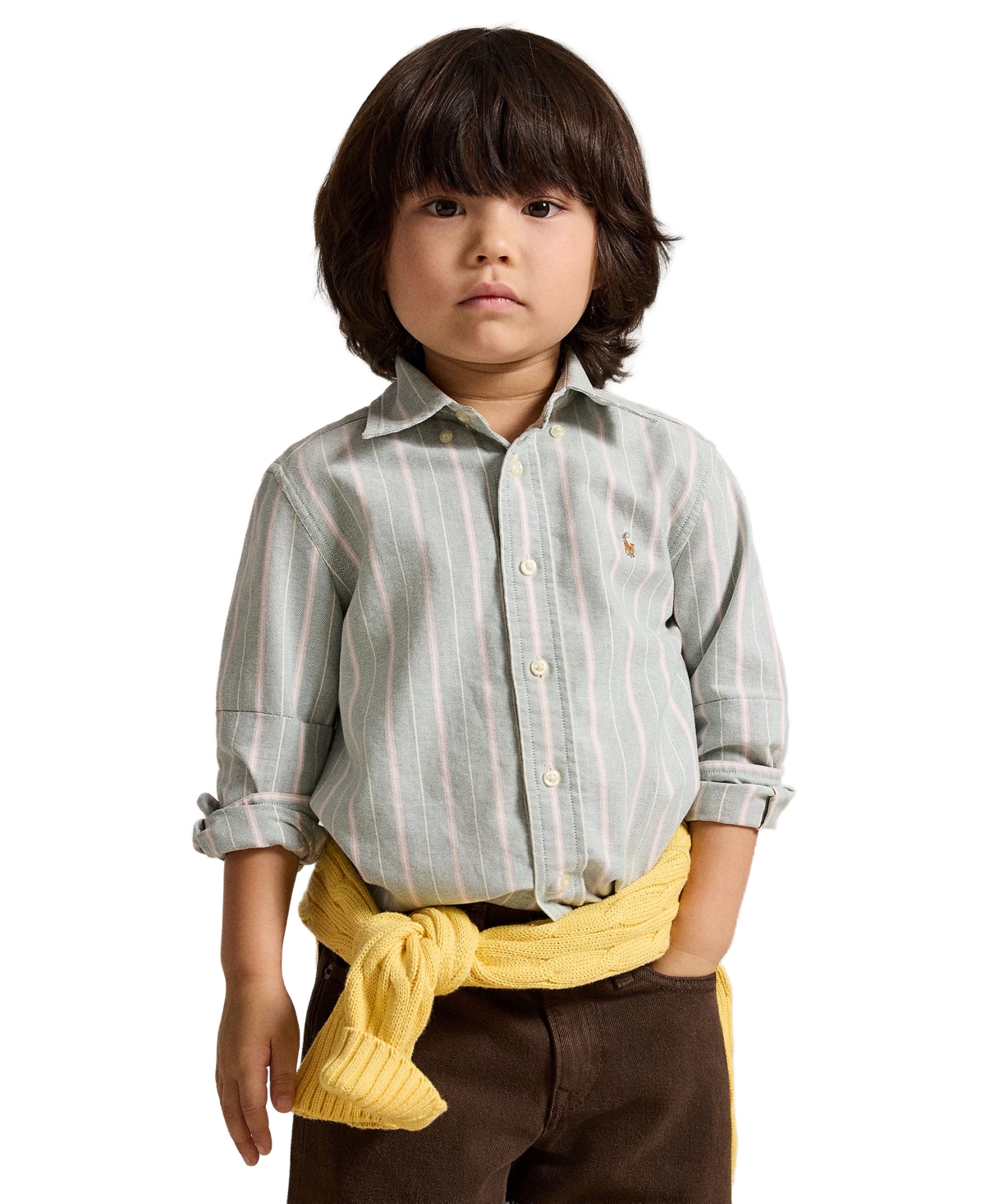 Polo Ralph Lauren Boys' 2T-7 Striped Oxford Shirt