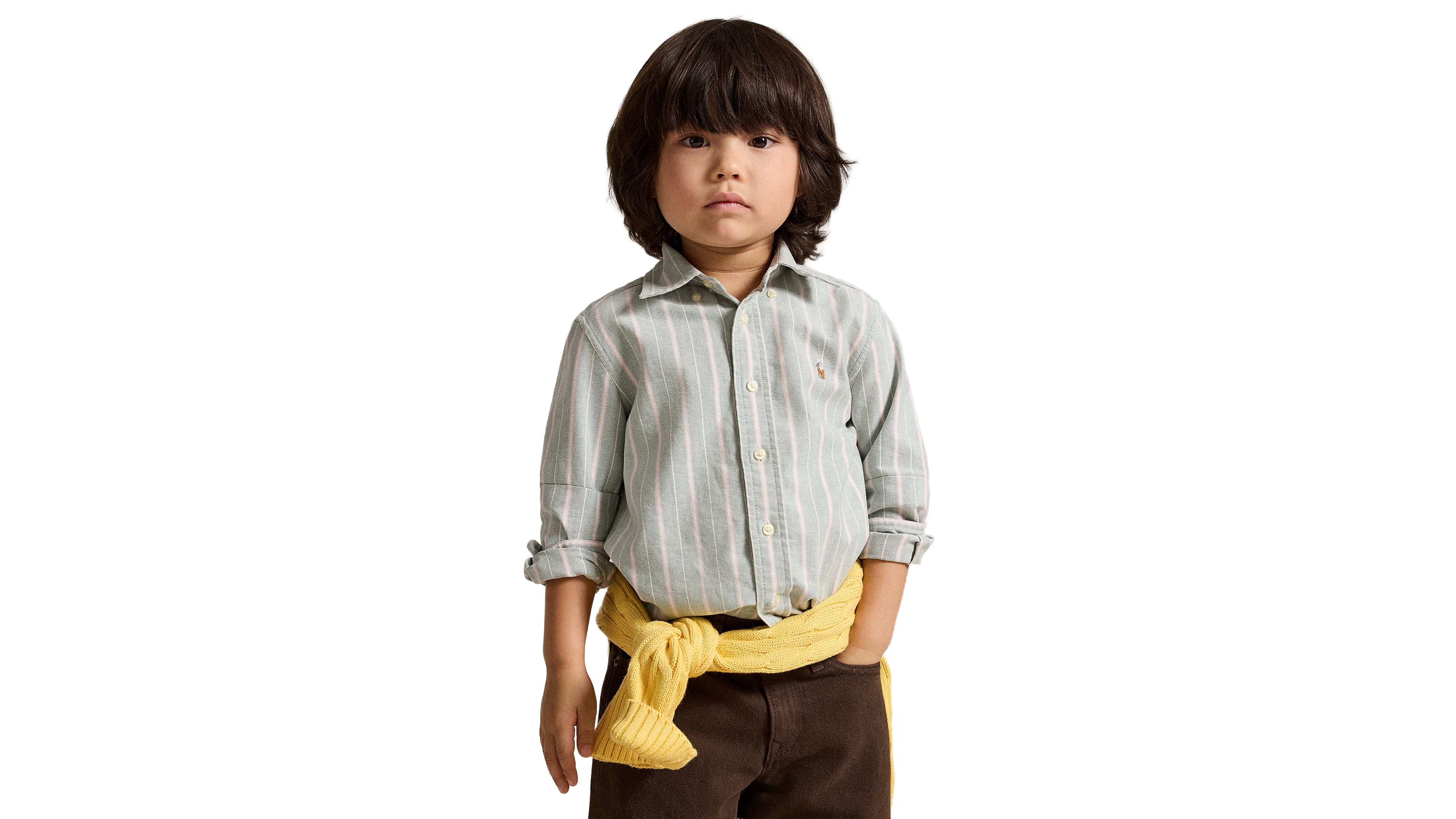 Polo Ralph Lauren Boys' 2T-7 Striped Oxford Shirt