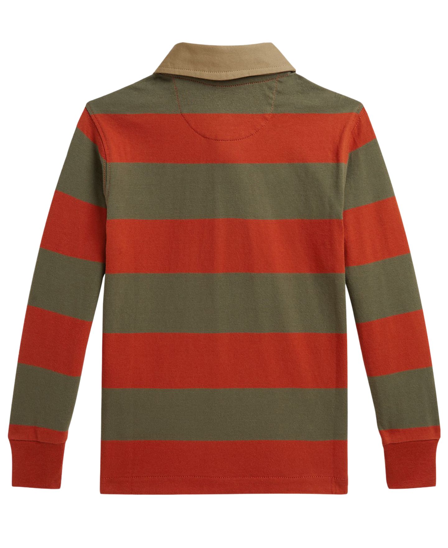Рубашка Polo Ralph Lauren Polo Bear Rugby Shirt для мальчиков, цвет: Оранжевый разноцветный — фото 2