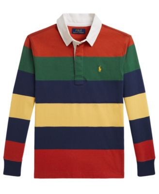 Boys' 8-20 Striped Rugby Shirt
