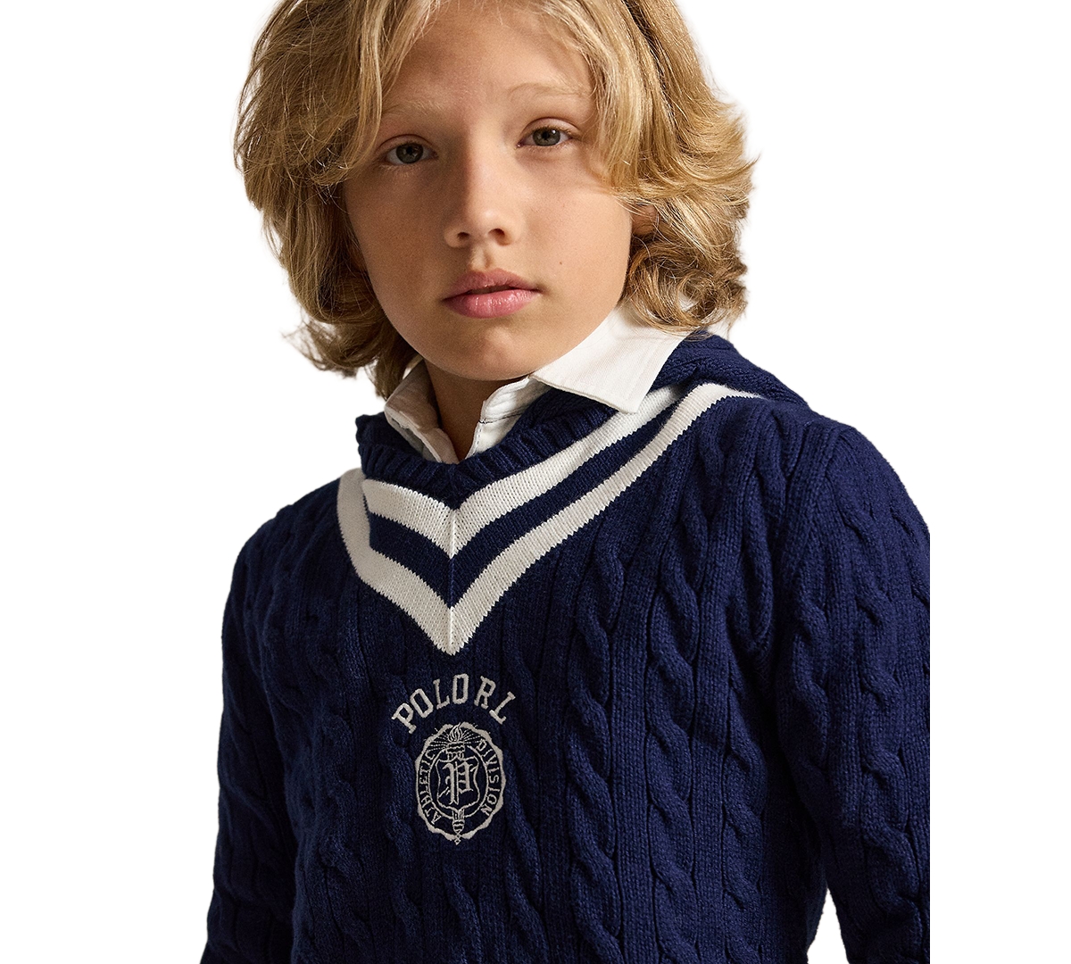 Polo Ralph Lauren Boys' 8-20 Hooded Cricket Sweater