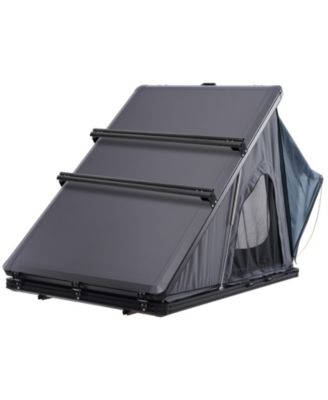 Hard Shell Rooftop Tent for 2-3 Person, Aluminum Shell with Telescopic Ladder