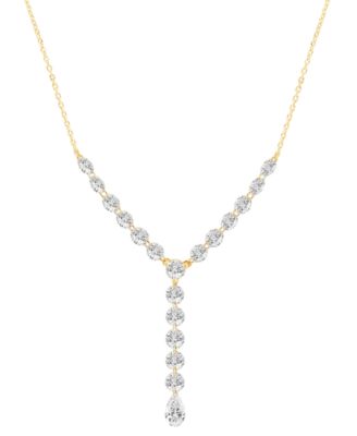Lab-Grown Diamond Necklace (2 ct. t.w.) in 14k Yellow Gold