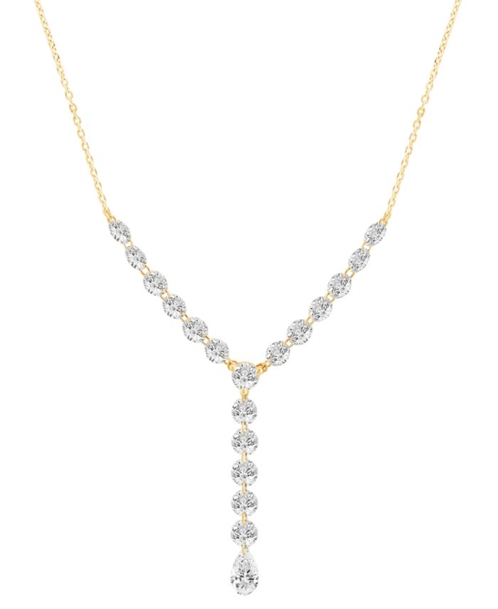 Lab-Grown Diamond Necklace (2 ct. t.w.) in 14k Yellow Gold