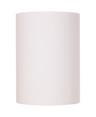 White Cotton Small Drum Cylinder Lamp Shade (Spider) Replacement with Harp and Finial