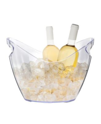 Clear Plastic Drink Tub 4 Liter For Parties And Beverage Chilling