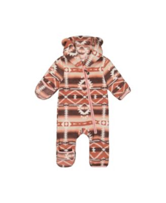 Baby Girls (3M- 24M) Mid-Season Plush One-Piece Outerwear Aztec