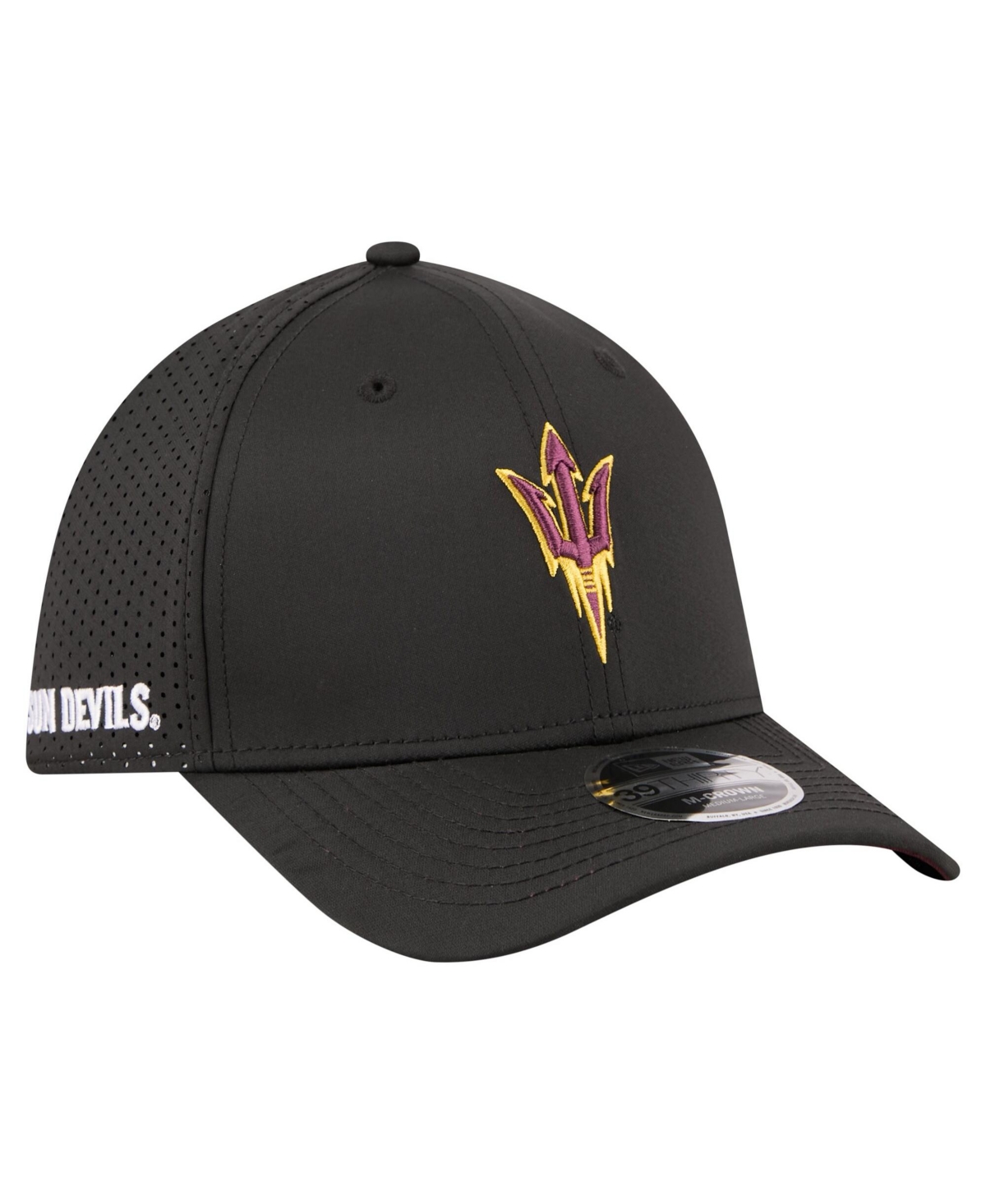 New Era Men's Black Arizona State Sun Devils 39THIRTY M-Crown Flex Fit Hat