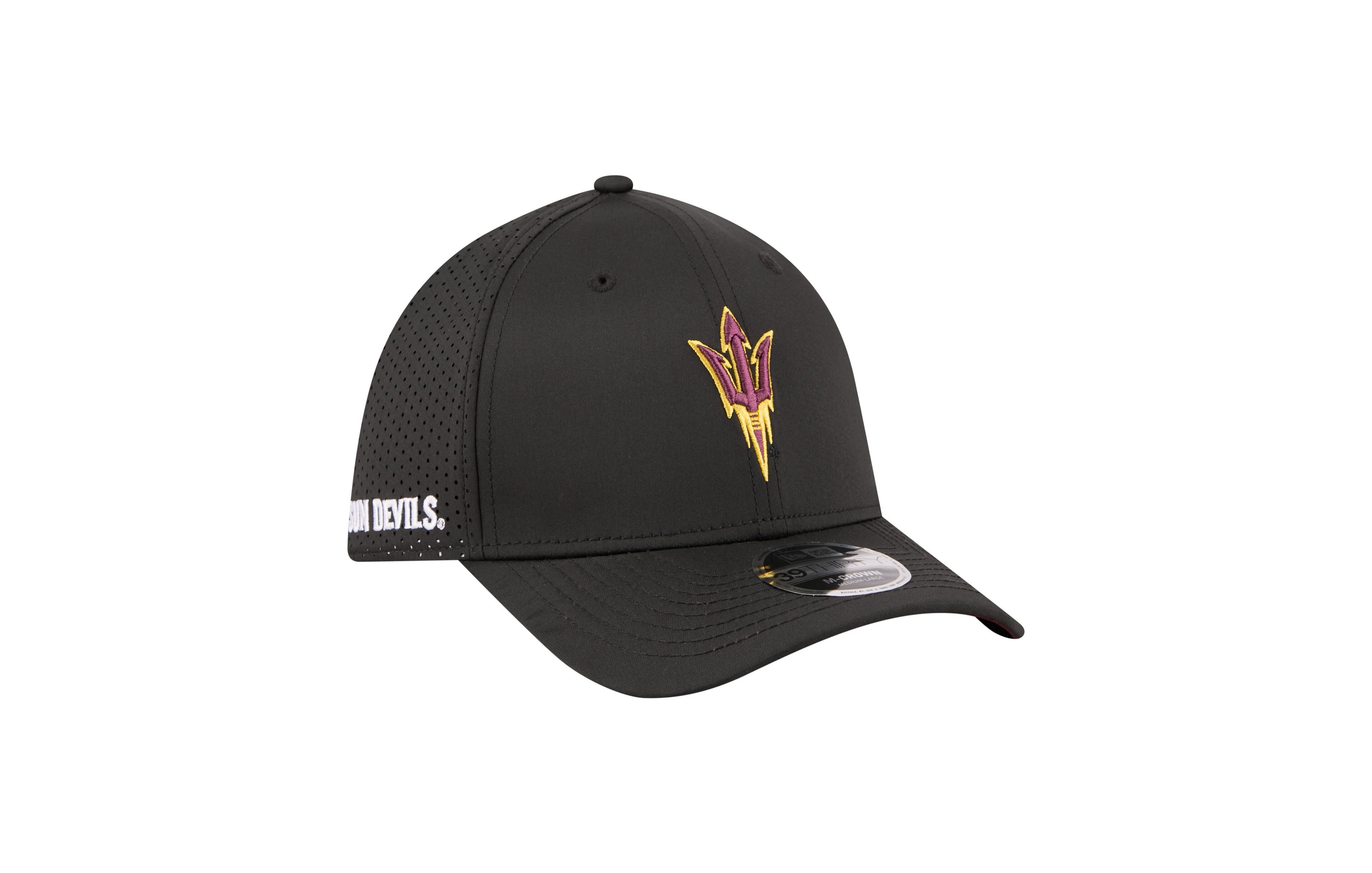 New Era Men's Black Arizona State Sun Devils 39THIRTY M-Crown Flex Fit Hat