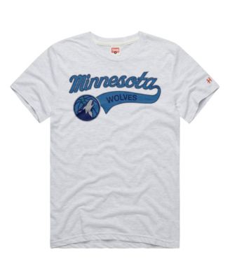 Men's and Women's Ash Minnesota Timberwolves Script Tri-Blend T-Shirt