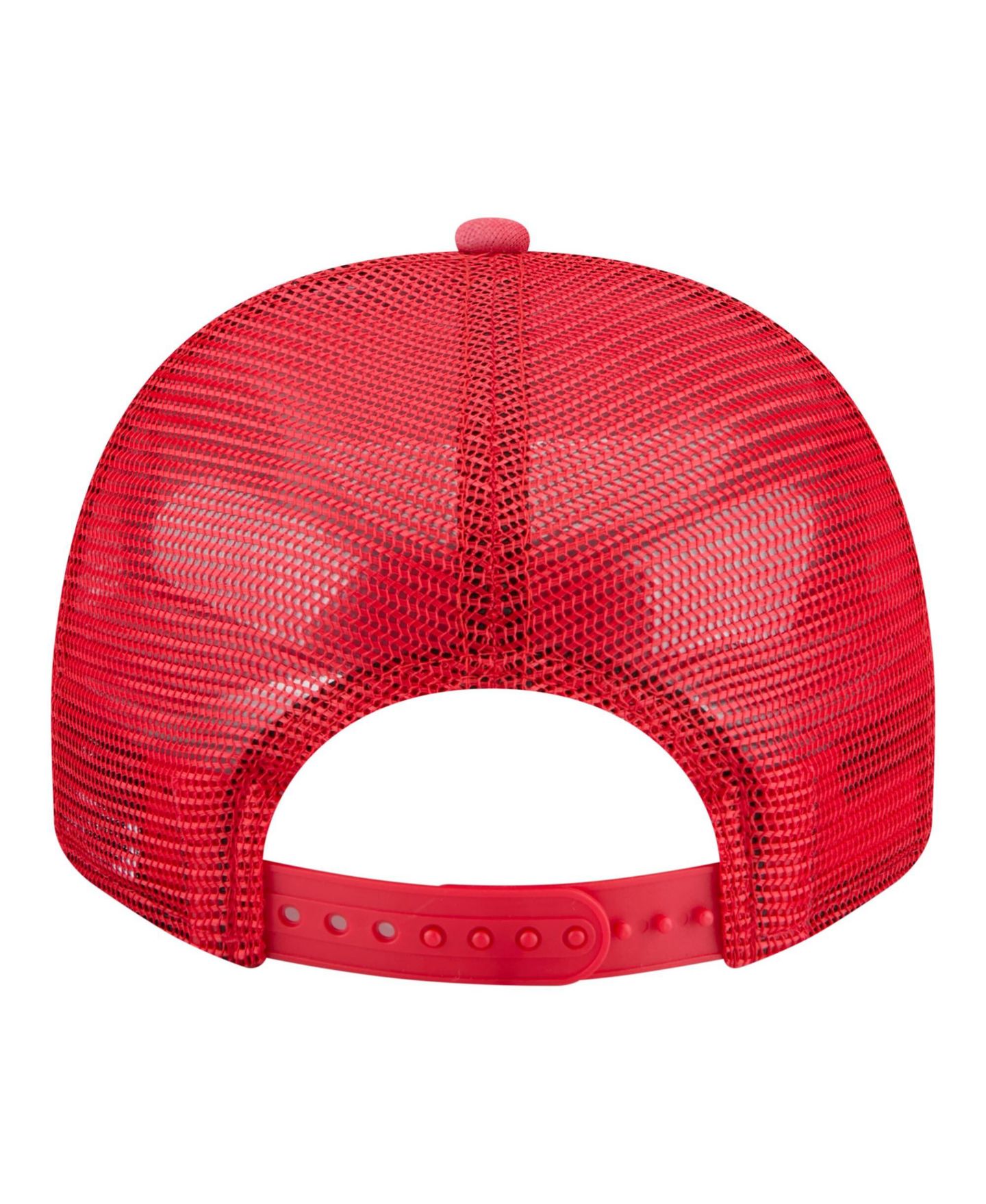Кепка New Era Red Indiana Fever Worn Foam Front 9FIFTY A-Frame Trucker Rope Snapback Hat — фото 3