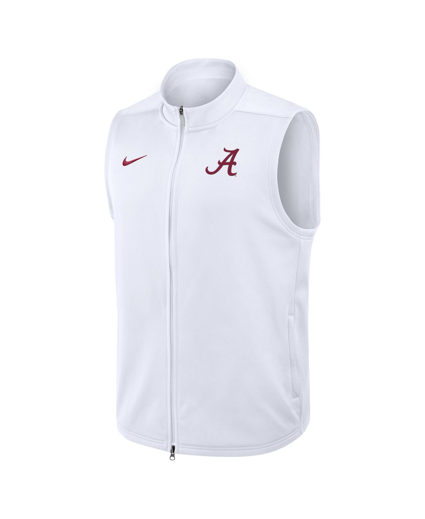 Мужской жилет Nike White Alabama Crimson Tide Primetime Victory Therma-FIT Full-Zip Vest — фото 3