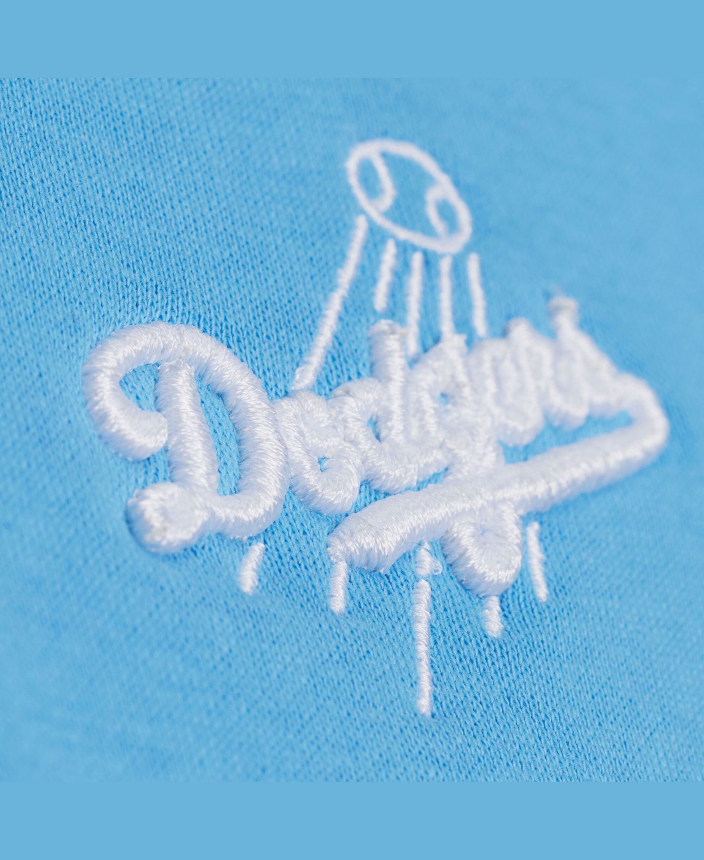 Мужская толстовка Mitchell & Ness Light Blue Los Angeles Dodgers Insignia Fleece — фото 2