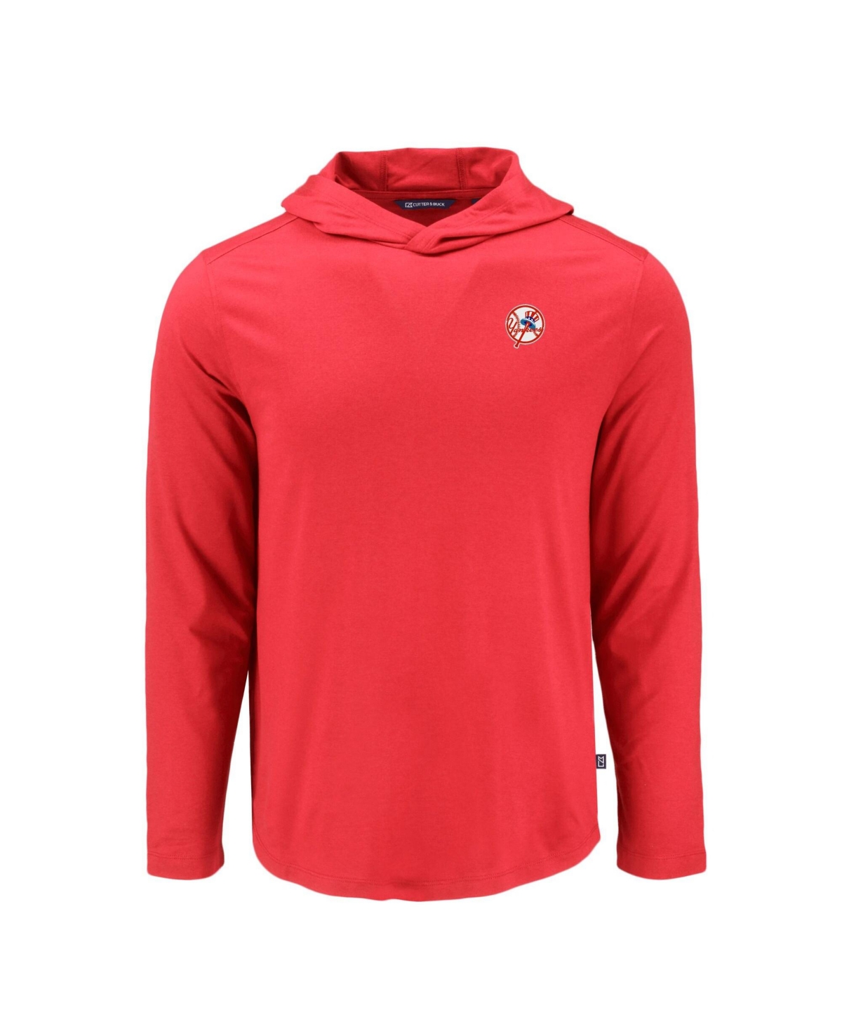 Cutter Buck Men's Red New York Yankees Coastline Epic Comfort Hoodie Long Sleeve T-Shirt