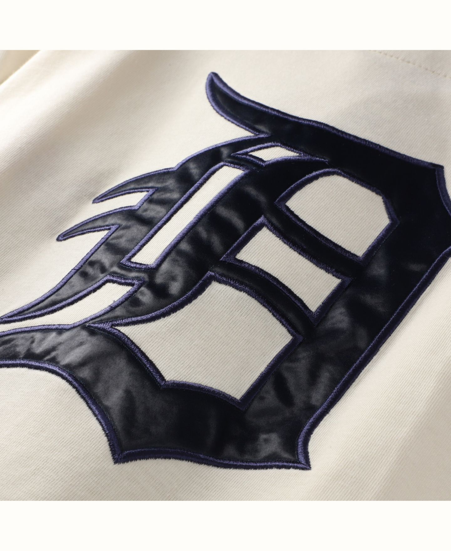 Мужской топ Fanatics Cream Detroit Tigers Big & Tall Full-Button Jersey — фото 2