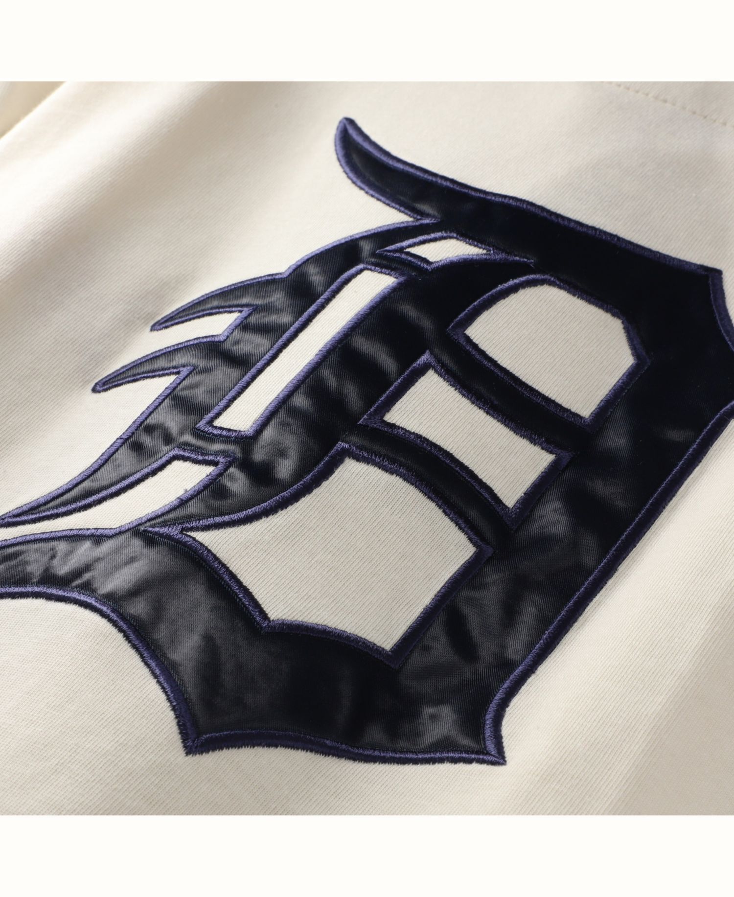 Men's Cream Detroit Tigers Big & Tall Full-Button Jersey