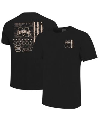 Men's Black Mississippi State Bulldogs Comfort Colors OHT Camo Overlay T-Shirt