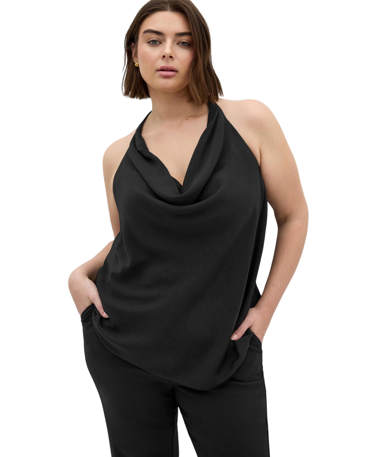 City Chic Women's Plus Chloe Cowl Neck Top