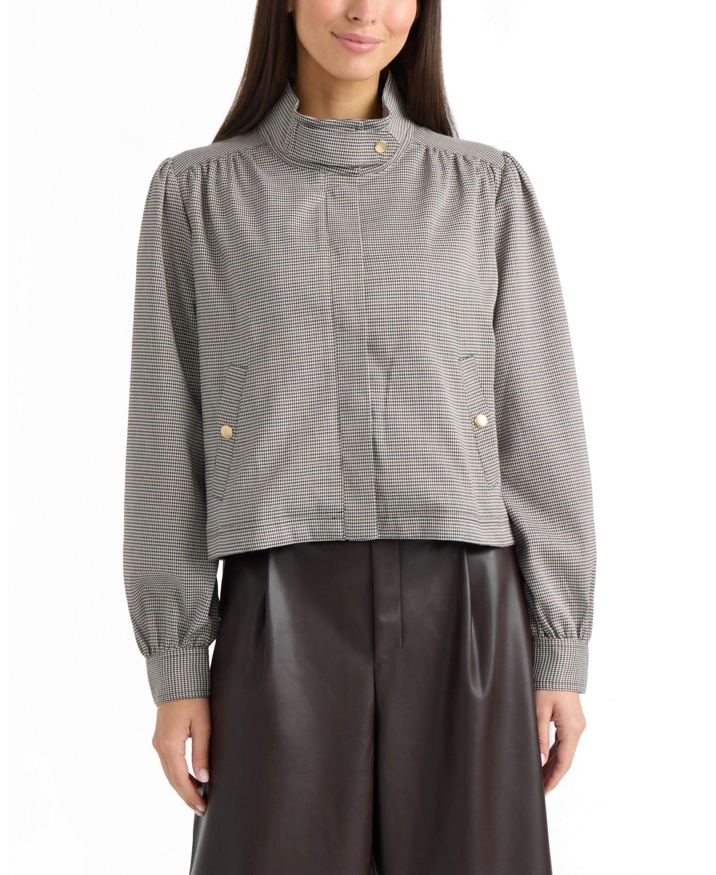 Женская куртка Ellen Tracy High Neck, цвет: Разноцветный — фото 1