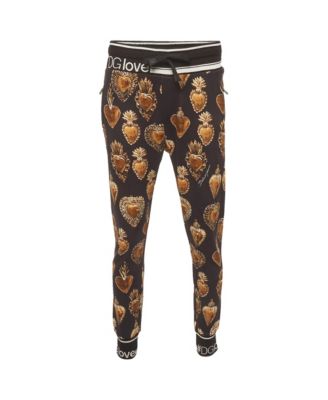 Men's Printed Jersey Drawstring Joggers