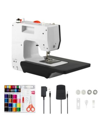 Portable Sewing Machine for Beginners, 38 Stitches with Extension Table and Foot Pedal