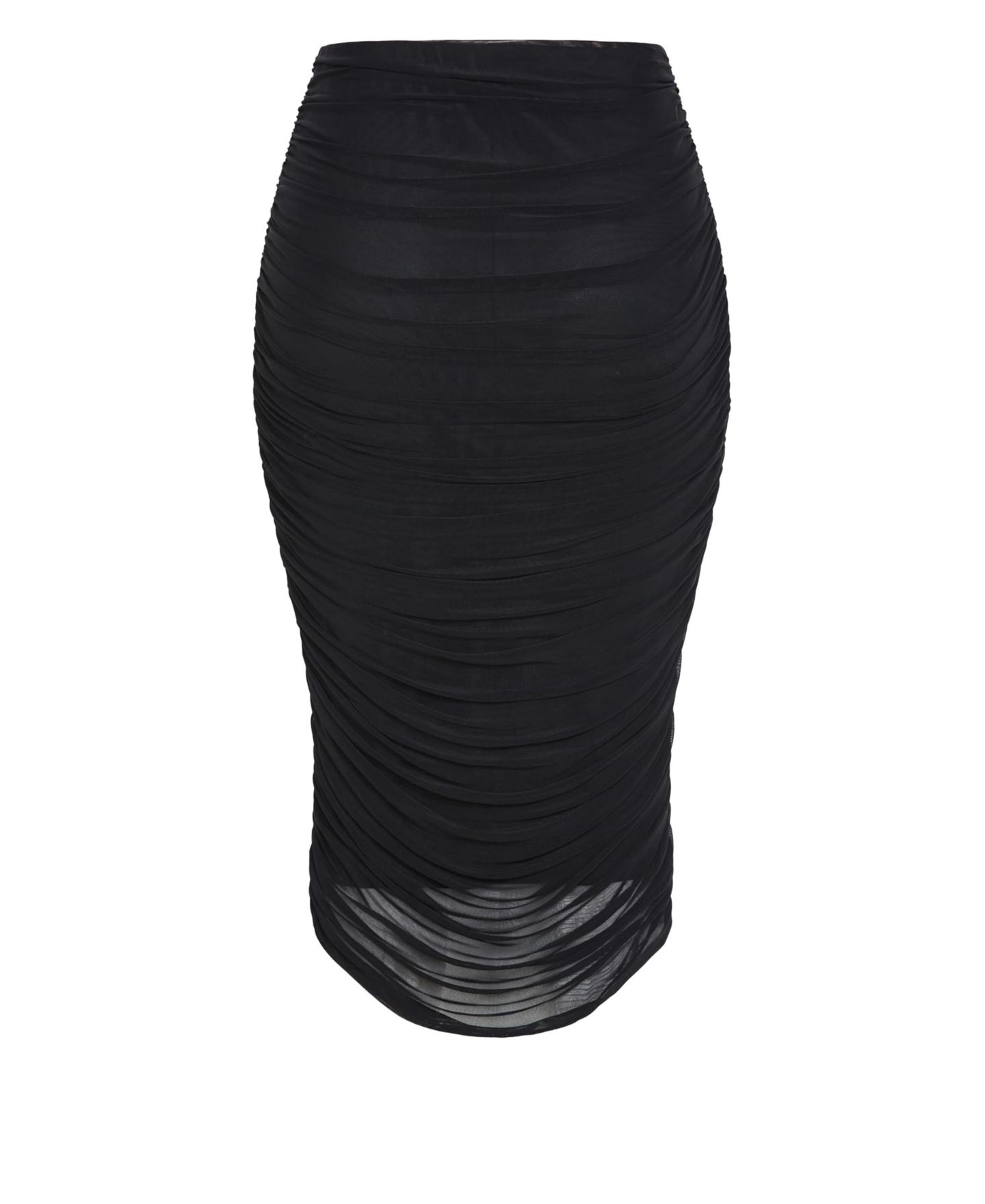Женская юбка CITY CHIC Plus Size Anastasia Ruched Midi, цвет: Чёрный — фото 5