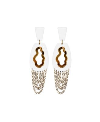 Nivea Chain Dangle Chain Statement Earrings