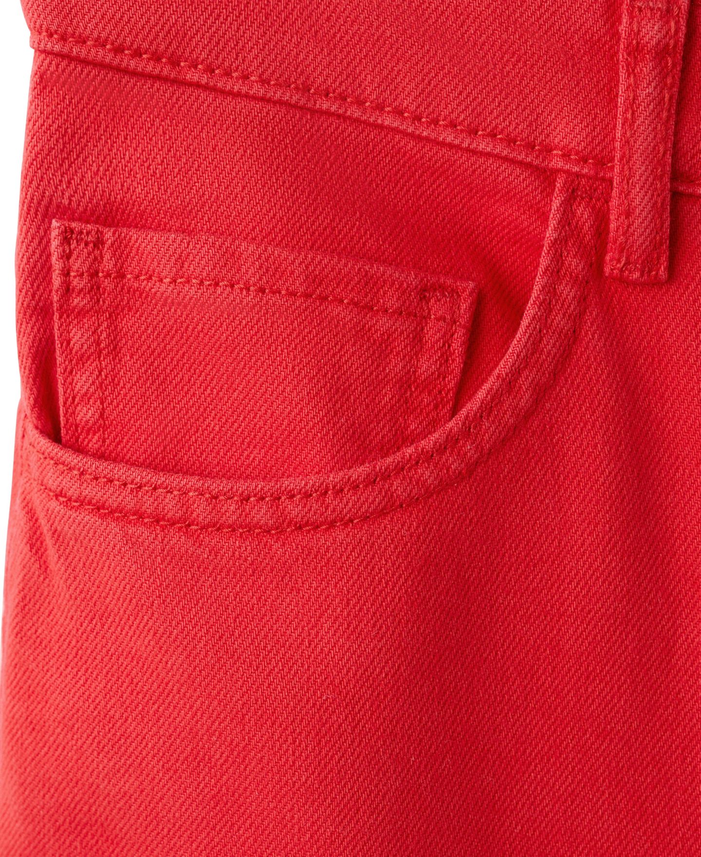 Женские джинсы MANGO Low-Rise Wide-Leg Colored Jeans, 32.09" Inseam, цвет: Красный — фото 7