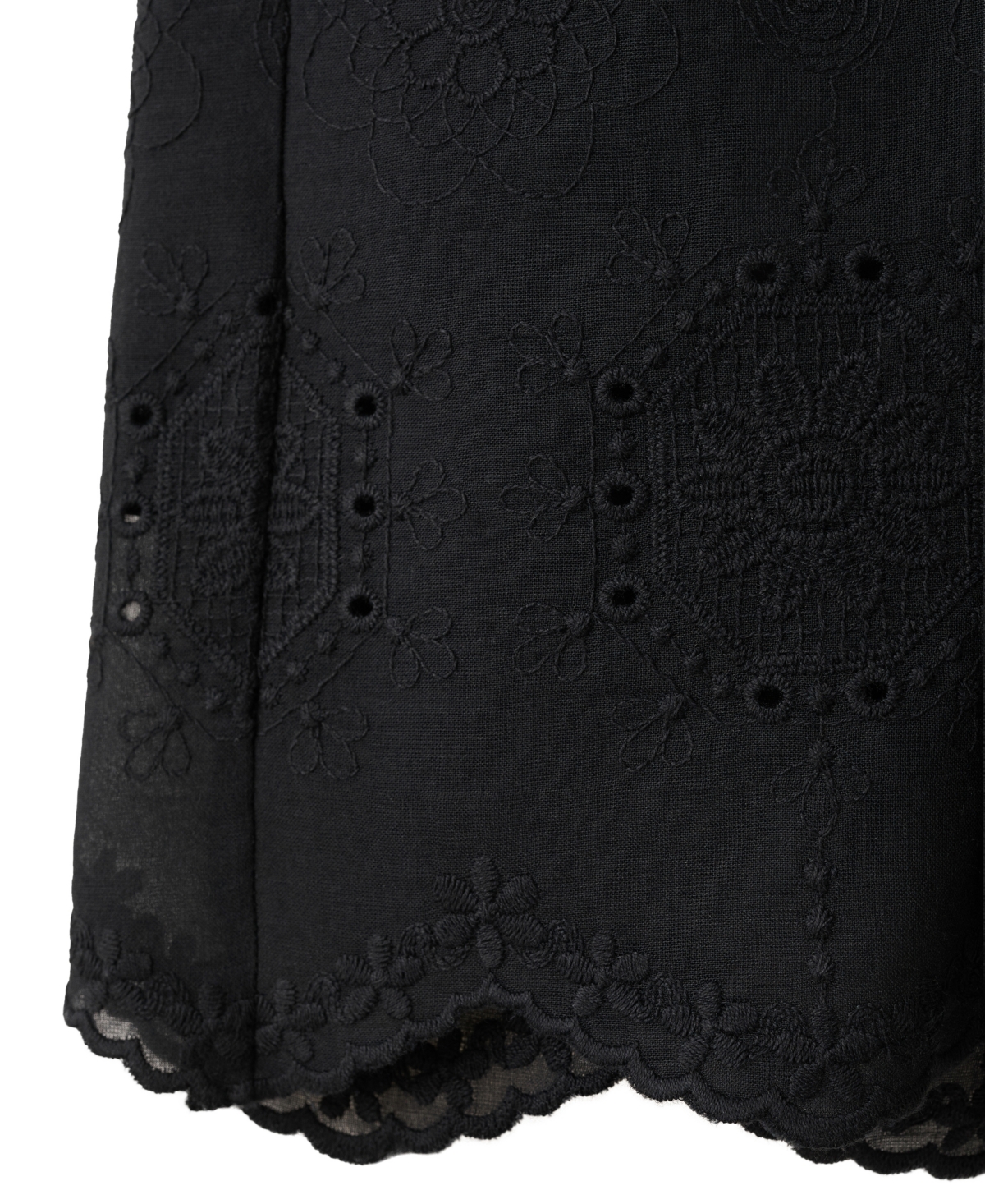 Mango Women's Pull-On Eyelet Shorts, 4" Inseam