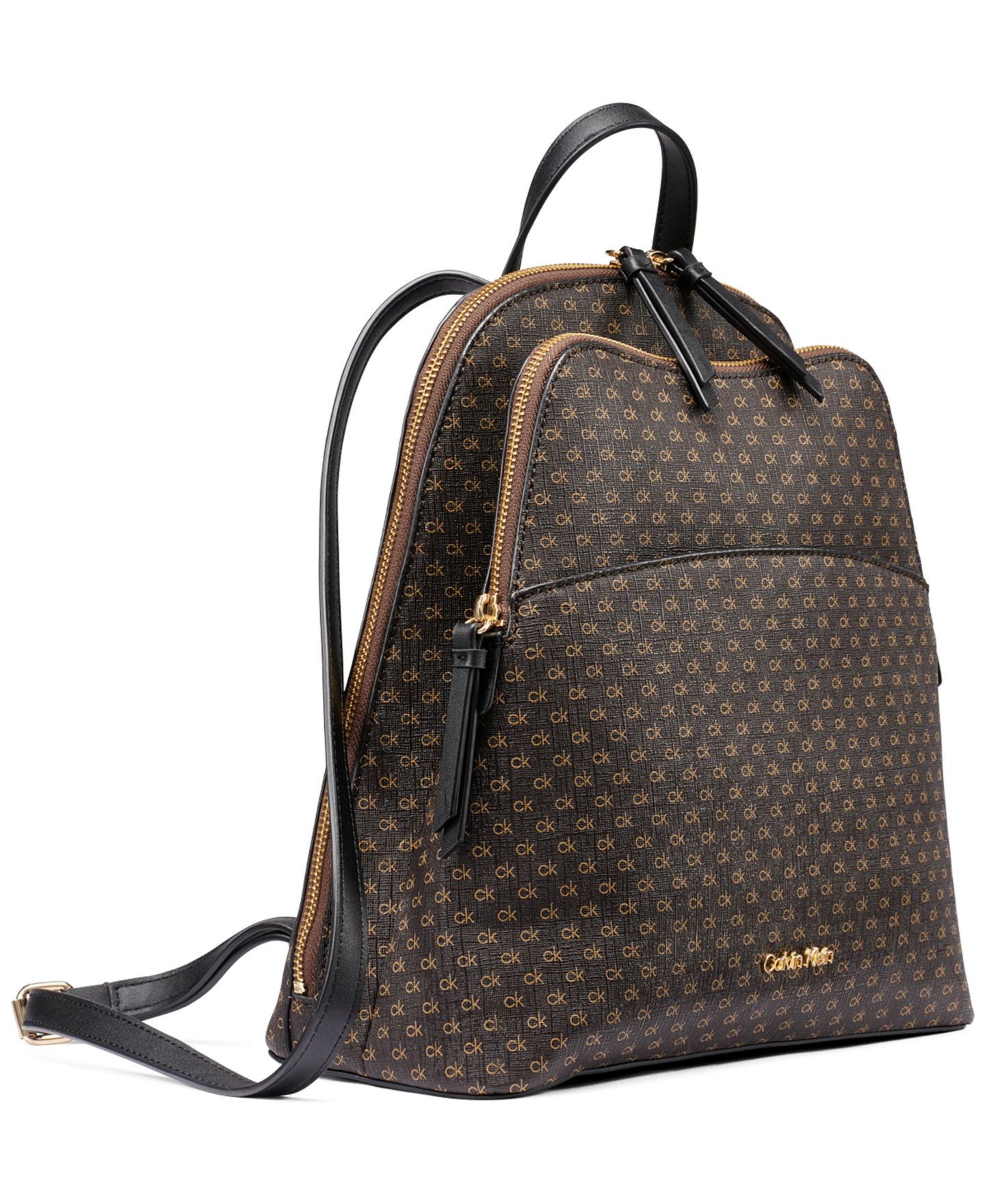 Рюкзак Calvin Klein Classic Sylvie Multi-Pocket Messenger, цвет: Чёрный / Серебряный — фото 3