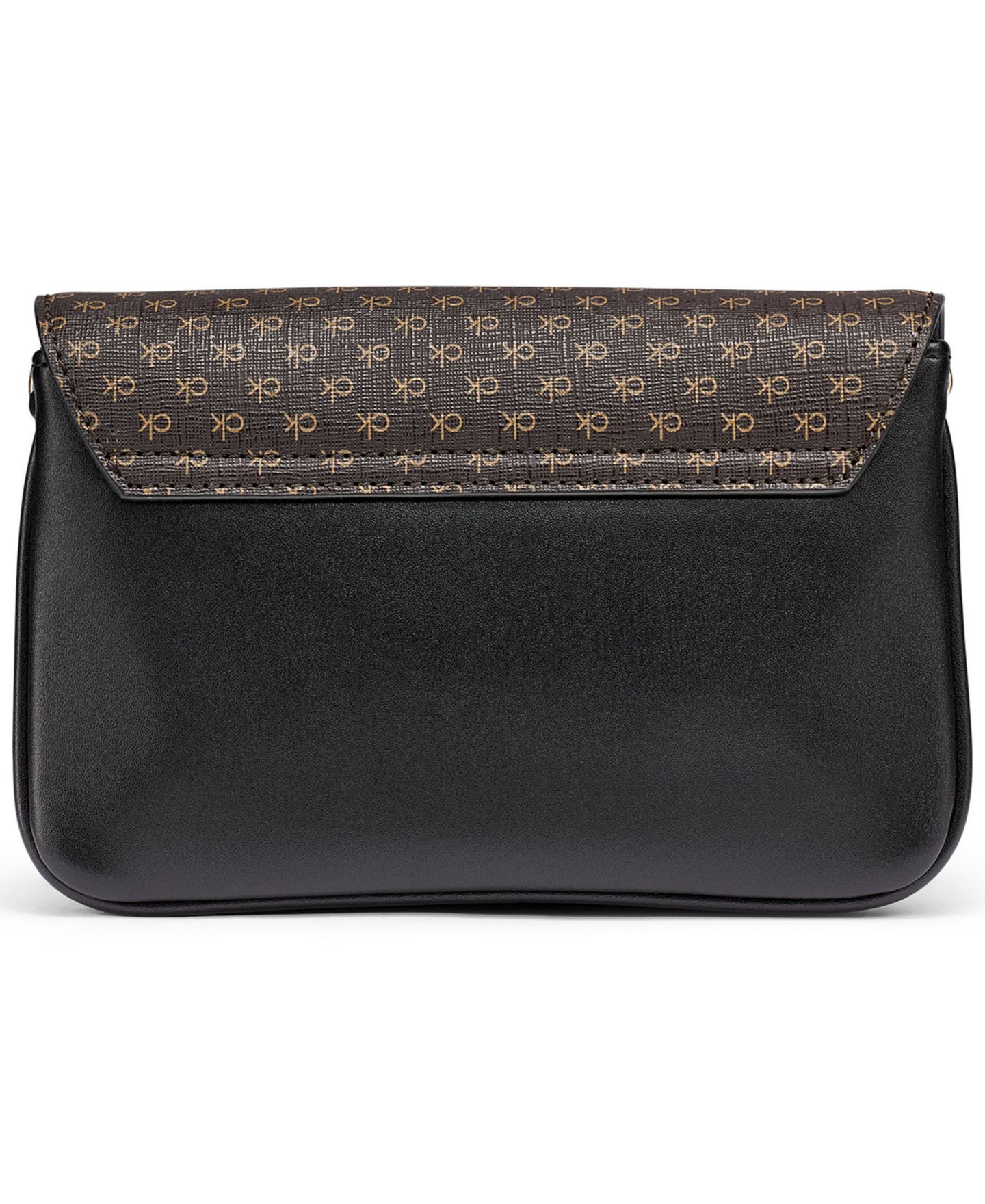 Женская сумка Calvin Klein Magnetic Snap Emma Mini Crossbody Satchel Handbag, цвет: Коричневый хаки / Чёрный — фото 2