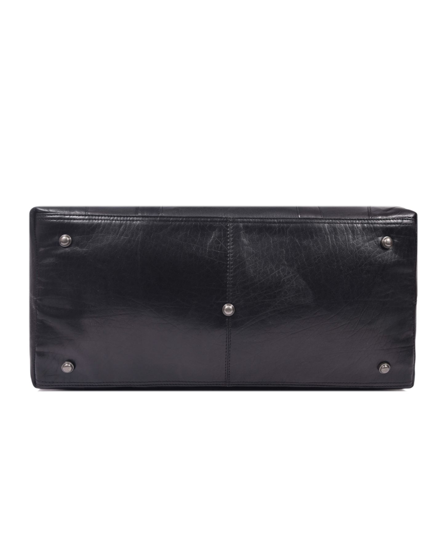 Спортивная сумка Aaron Leather Goods Regal 20 дюймов из кожи, чёрная, цвет: Чёрный — фото 8