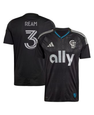 Men's Tim Ream Black Charlotte FC 2025 Fortress Kit Replica Player Jersey