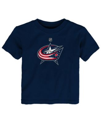 Baby Boys and Girls Navy Columbus Blue Jackets Primary Logo T-Shirt