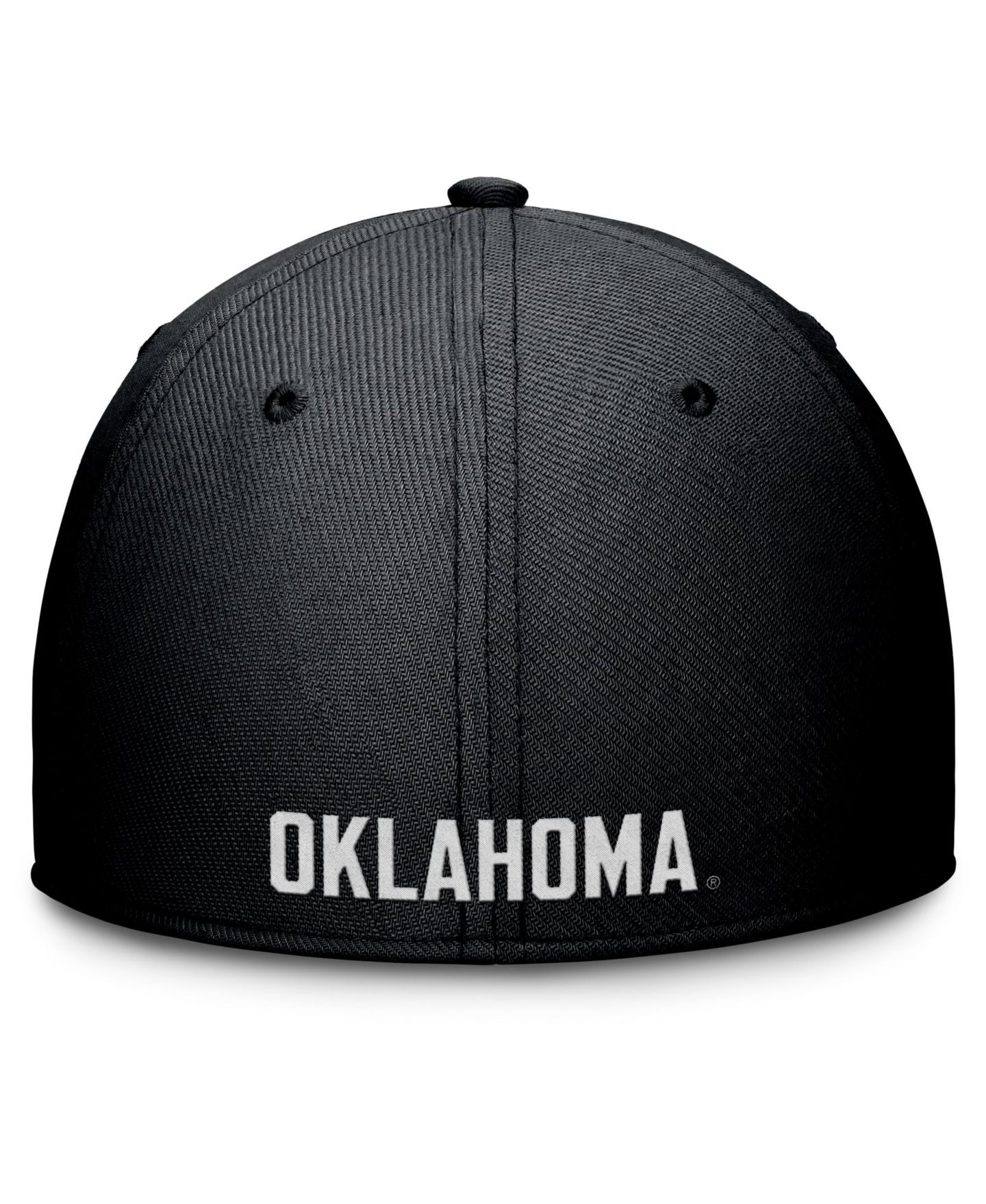 Мужская кепка Jordan Black Oklahoma Sooners Rise Swoosh Dri-FIT Flex Hat — фото 4